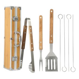 Gibson Home Barbecue Pro 8 Piece Stainless Steel Barbecue Tool Set with Carry Box